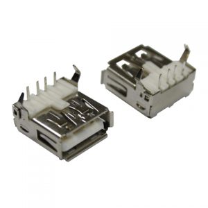 Conector USB tipo A Fêmea 90º